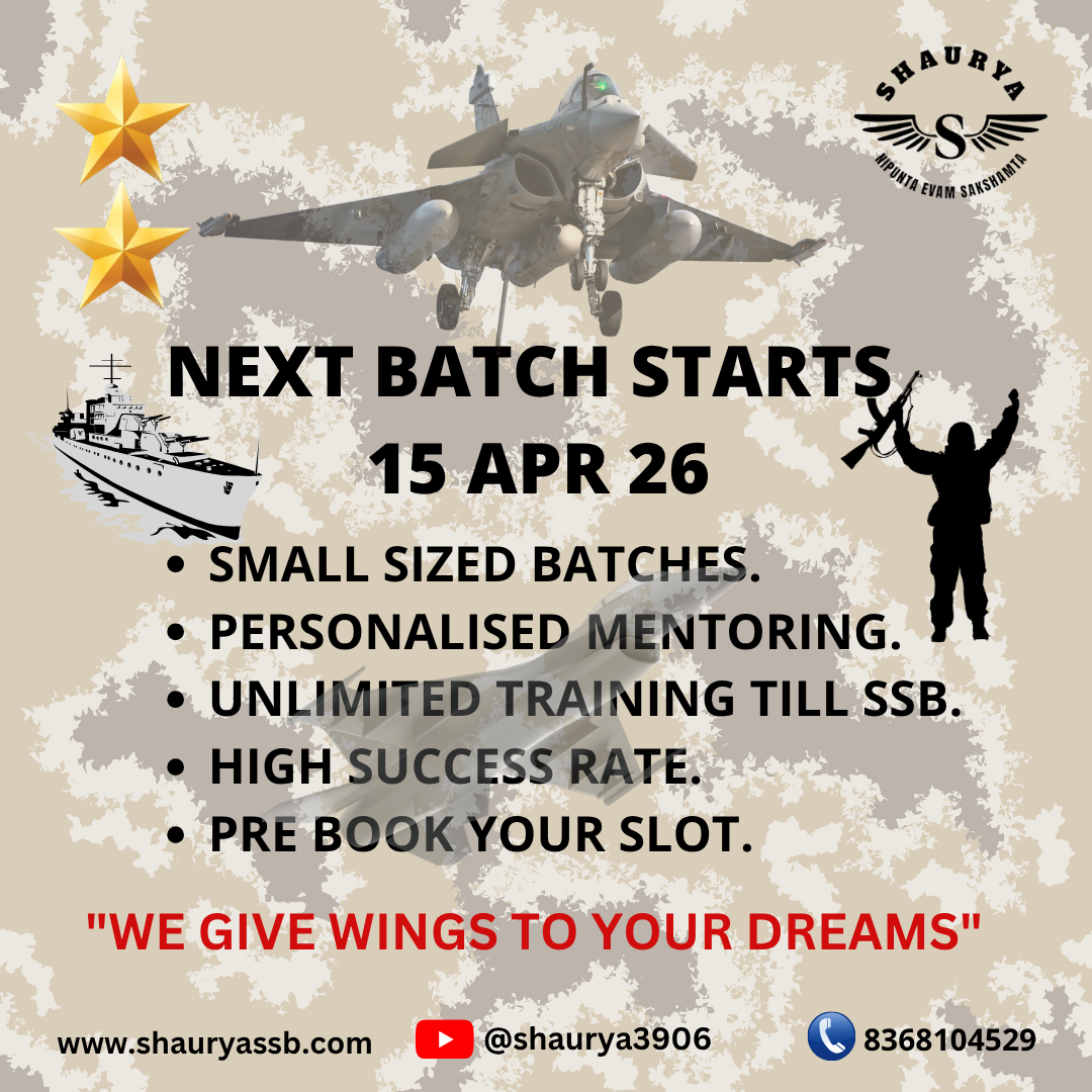 COMMENCING SOON: SSB TRAINING BATCHES
